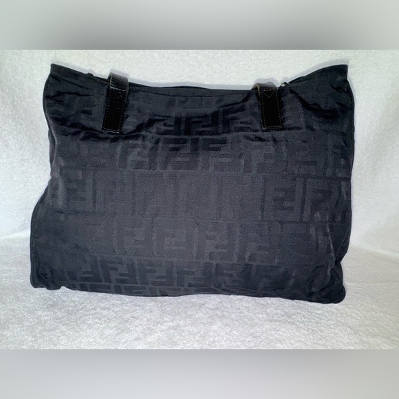 Fendi Vintage Zucca Canvas Black Tote Bag… - Picture 2 of 16